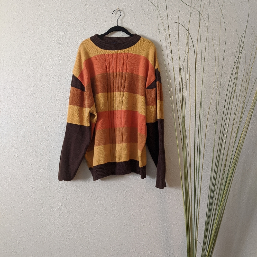 5/$25  Koman Vintage Striped Sweater